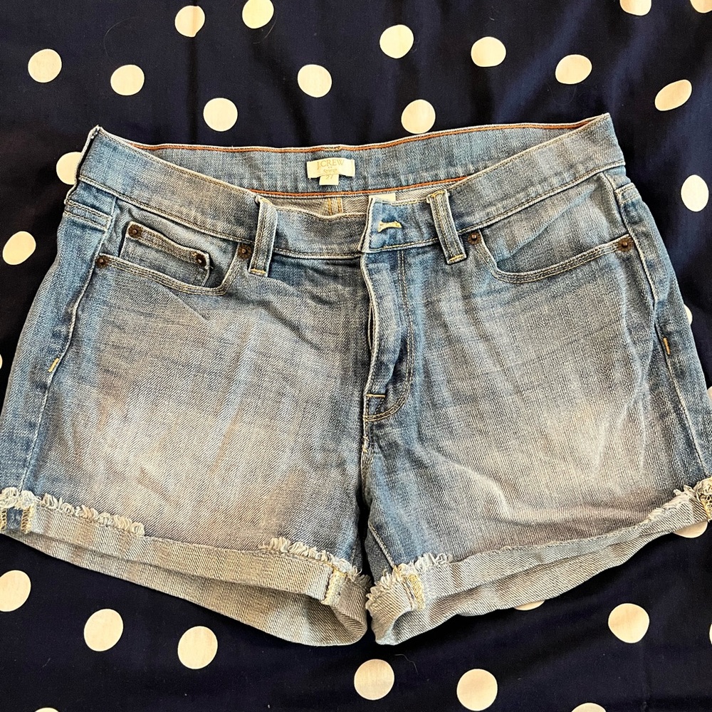 J Crew Light Wash Denim Shorts 27